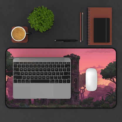 Ancient Castle Keyboard Mat Pixel Art Style