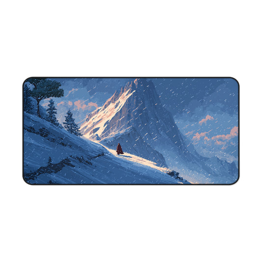 Snowstorm Mountain Mouse Pad XXL: Pixel Art Desk Mat