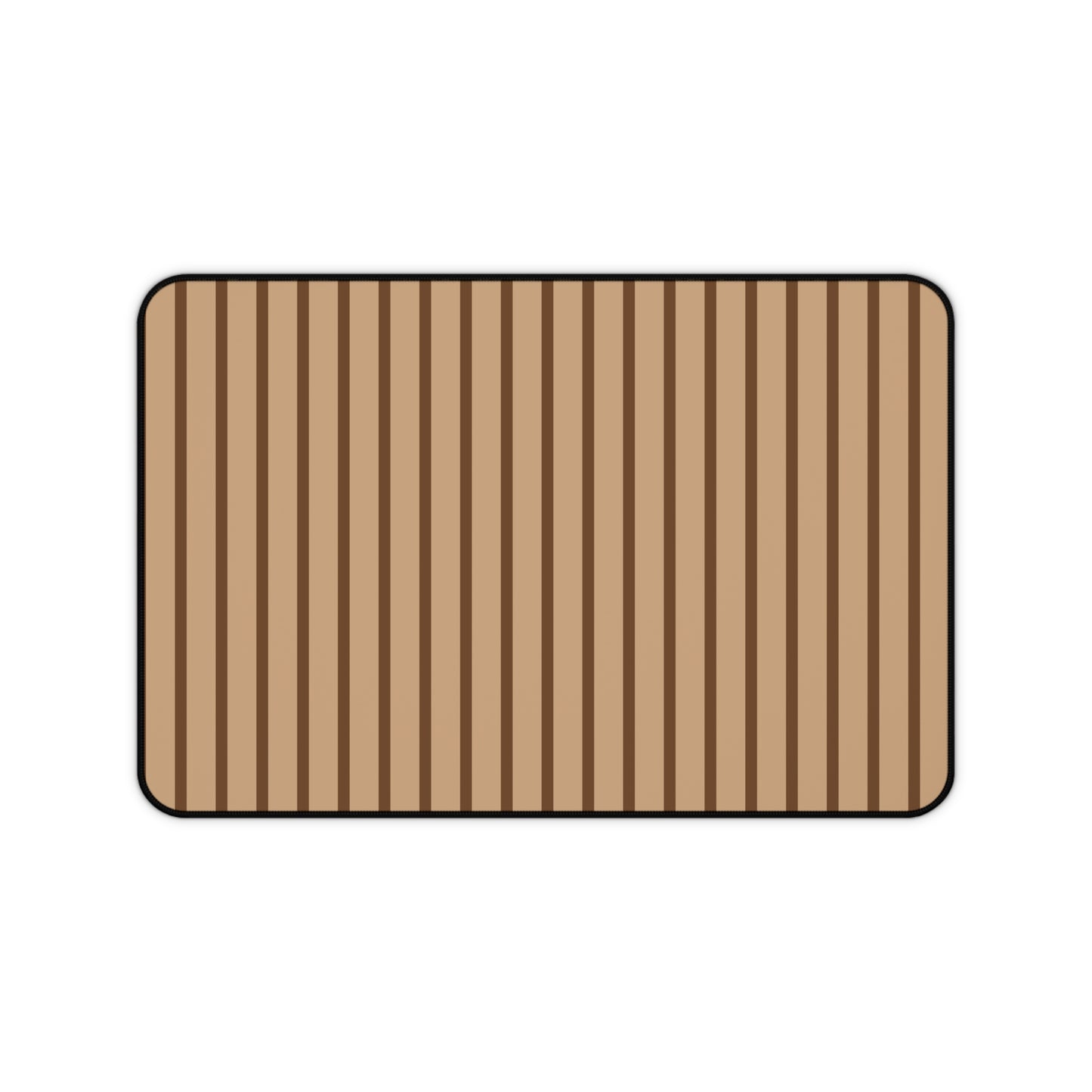 Striped Brown Desk Mat