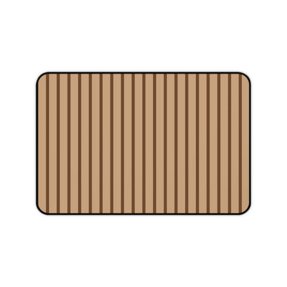 Striped Brown Desk Mat
