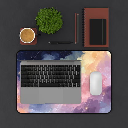 Kawaii Desk Mat: Space Cat Mouse Pad XXL