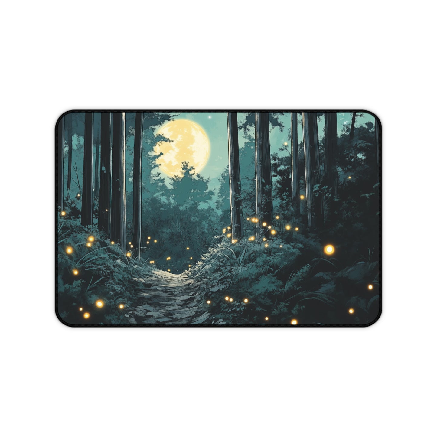 Anime Fantasy Forest Desk Mat, Large Gaming Mouse Pad