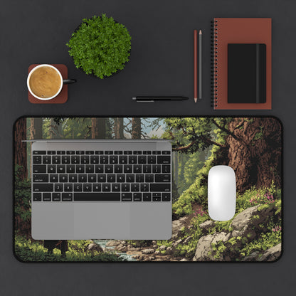 Forest Ranger Desk Pad: Pixel Art Gaming Mats