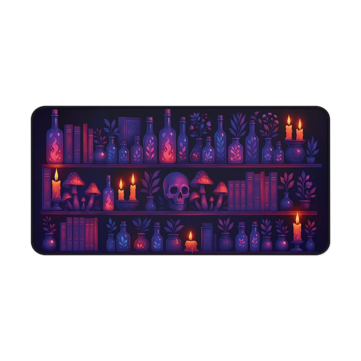 Mystic Apothecary Desk Mat: Potion Shelf Mouse Pad