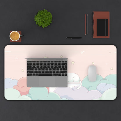 Cute Dreamy Cat Mouse Pad Kawaii Style
