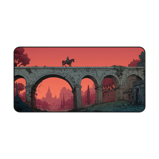 Knight Desk Mat: Pixel Art Mouse Pad XL