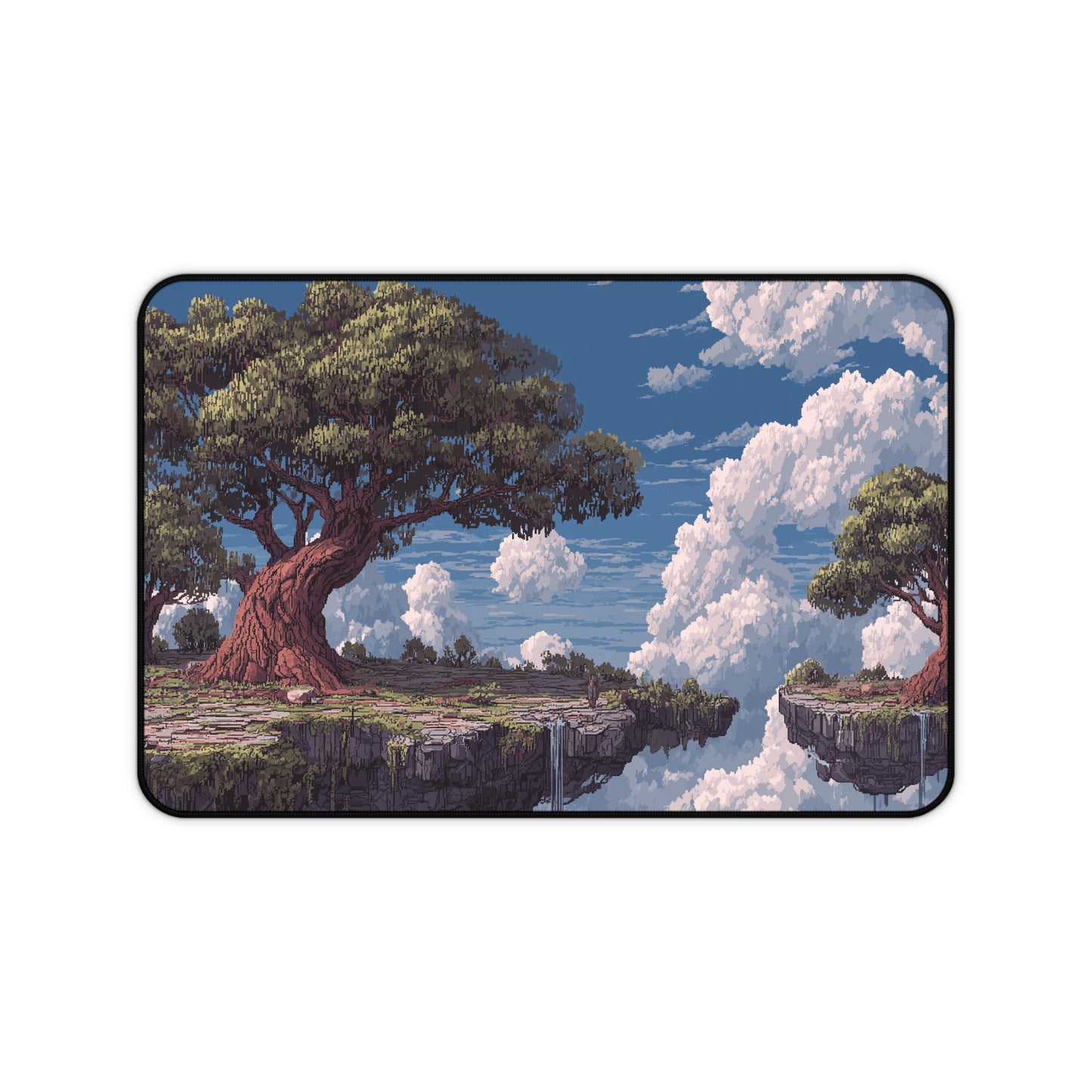 Pixel Art Desk Mat: Fantasy Island Mouse Pad