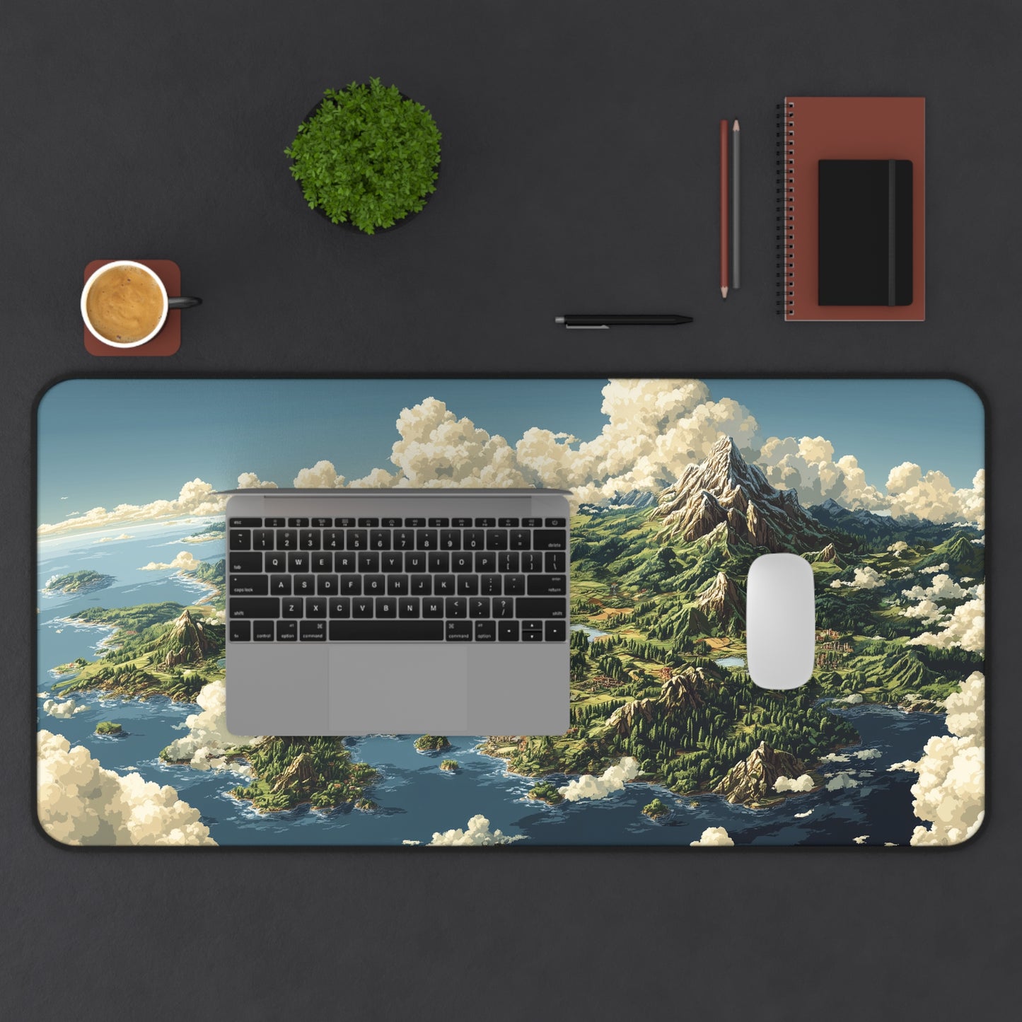RPG Map Gaming Mouse Pad: Pixel Art Style