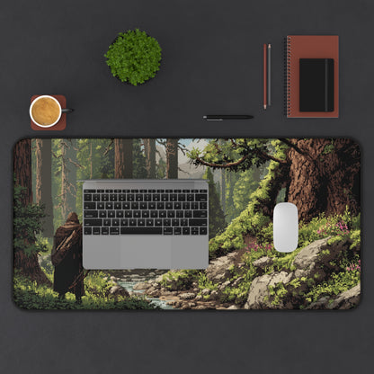 Forest Ranger Desk Pad: Pixel Art Gaming Mats