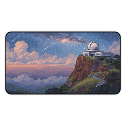 Pixel Art Desk Mat: Galaxy Observatory Mouse Pad