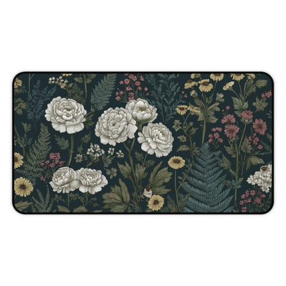 Cottagecore Desk Mat, Floral Mouse Pad XL