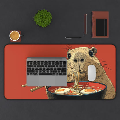 Capybara Mouse Pad XL, Funny Foodies Office Decor