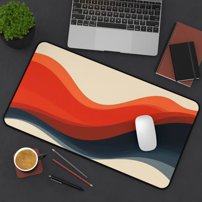 Abstract Sunset Desk Mat — Retro Wave Mousepad