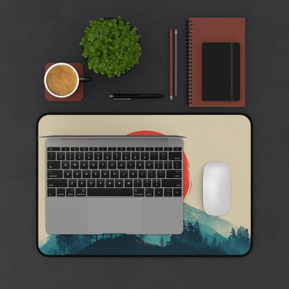 Mt. Fuji Sunrise Desk Mat: Minimalist Mouse Pad