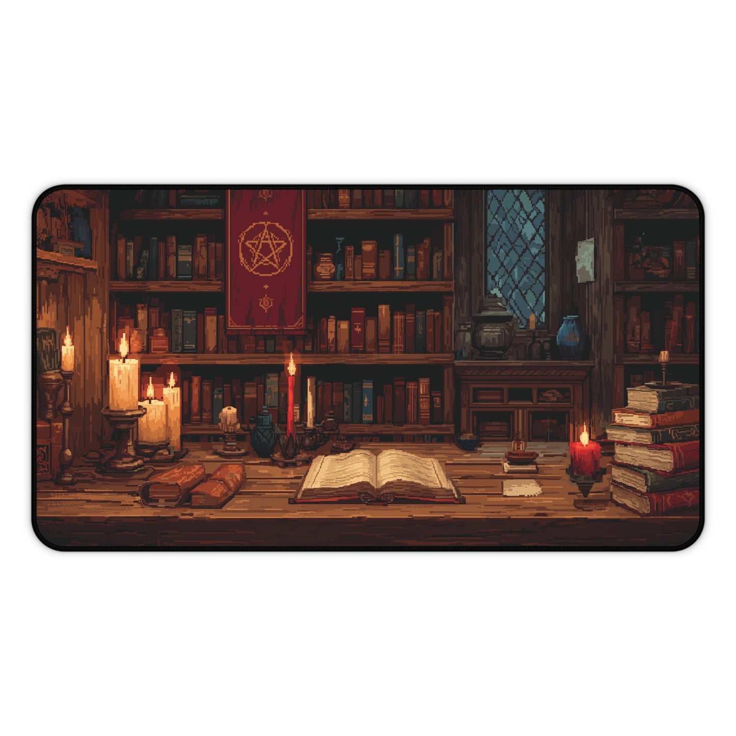 Arcane Library Pixel Art Desk Mat XXL