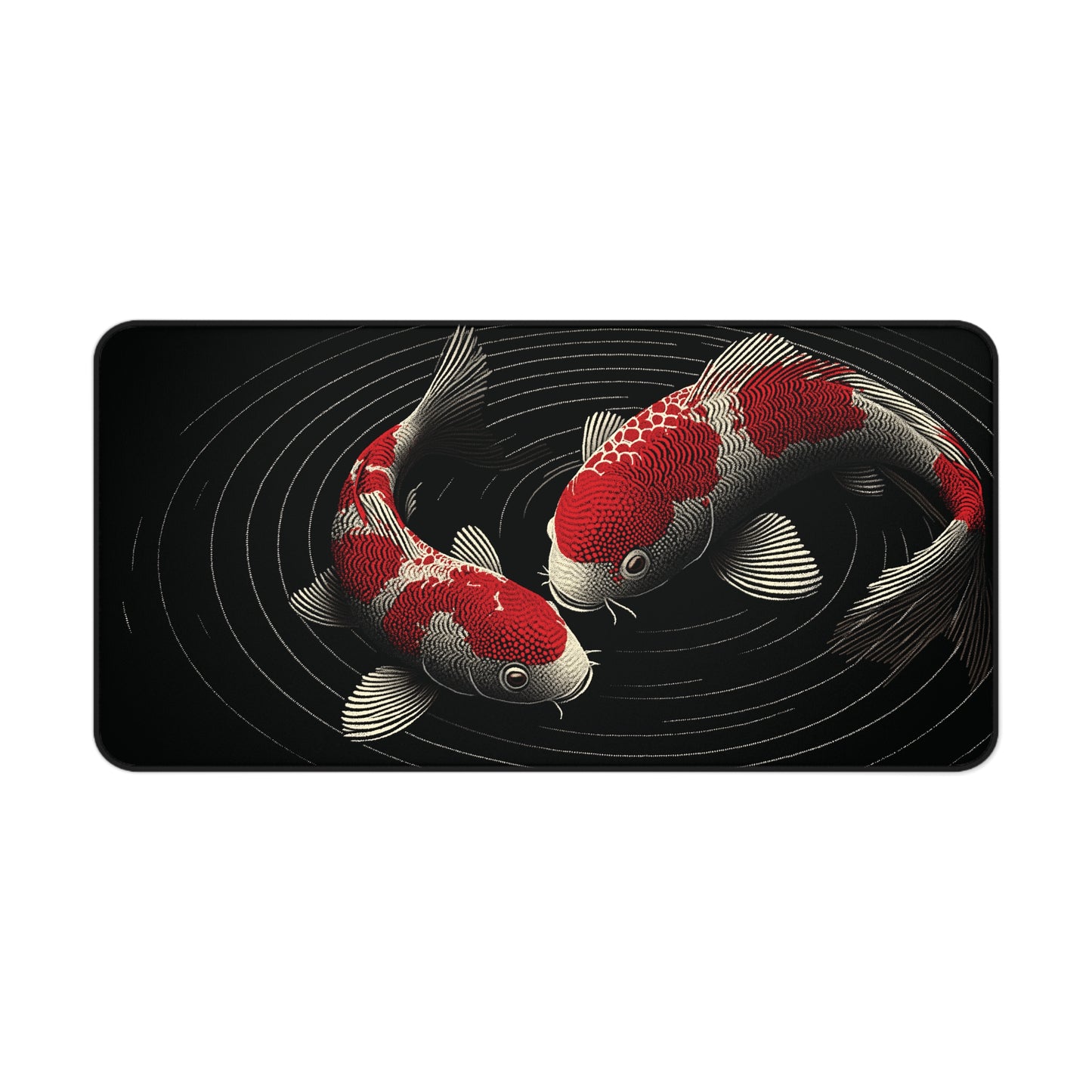 Koi Fish Desk Mat: Japanese Aesthetic Gaming Mouse Pad