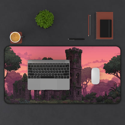 Ancient Castle Keyboard Mat Pixel Art Style