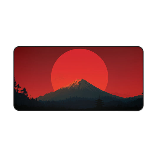 Red Sun Mt. Fuji Desk Mat: Japanese Mouse Pad XL