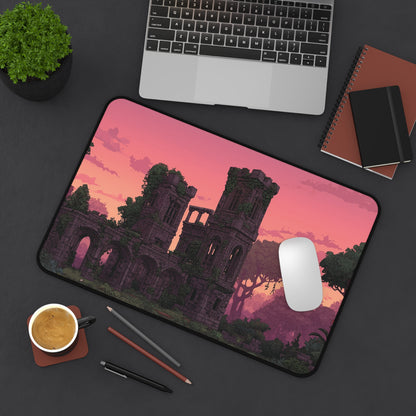 Ancient Castle Keyboard Mat Pixel Art Style