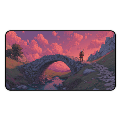 Knight Gaming Desk Pad Pixel Art Aesthetic