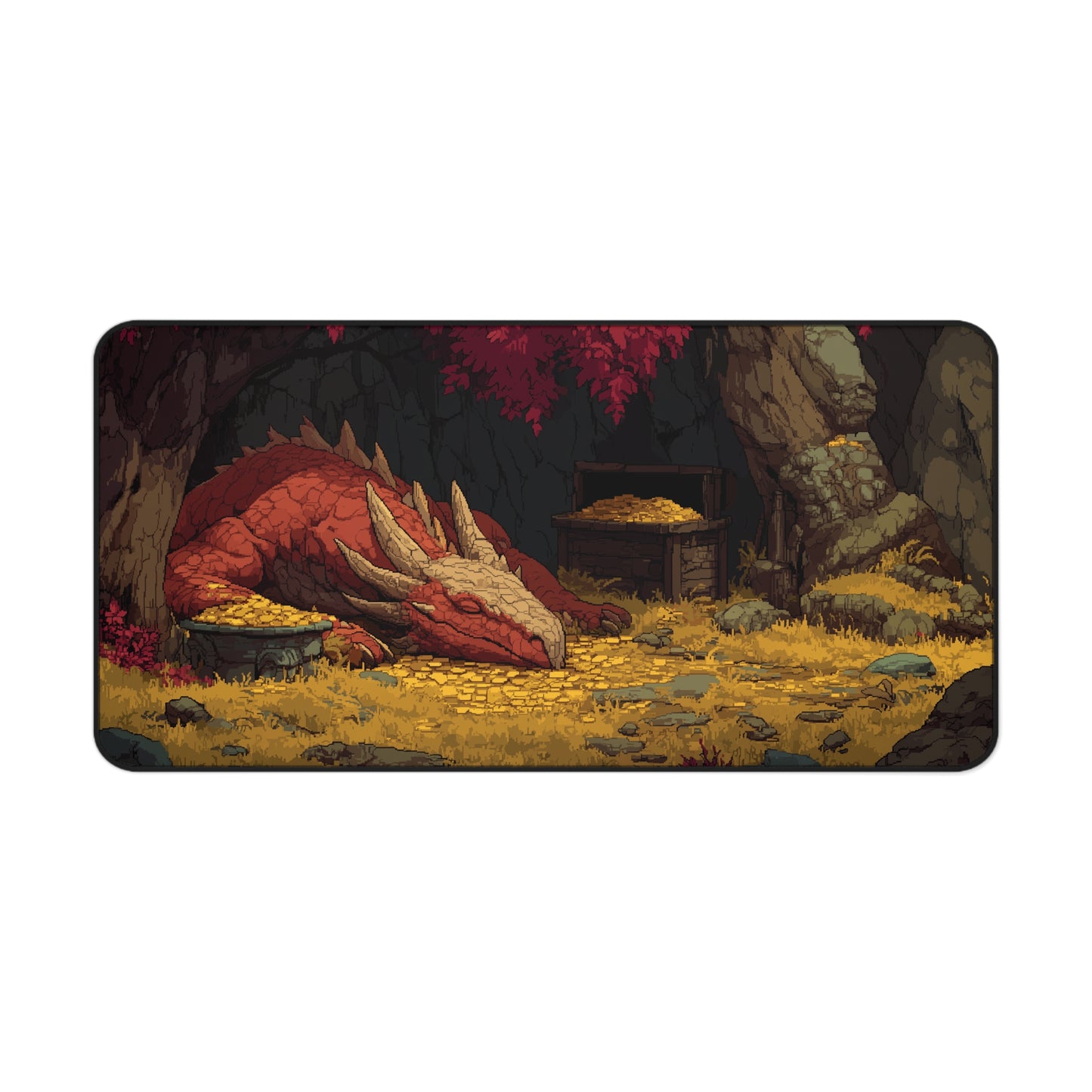 Pixel Art Fantasy Dragon Desk Pad XXL
