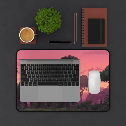 Ancient Castle Keyboard Mat Pixel Art Style