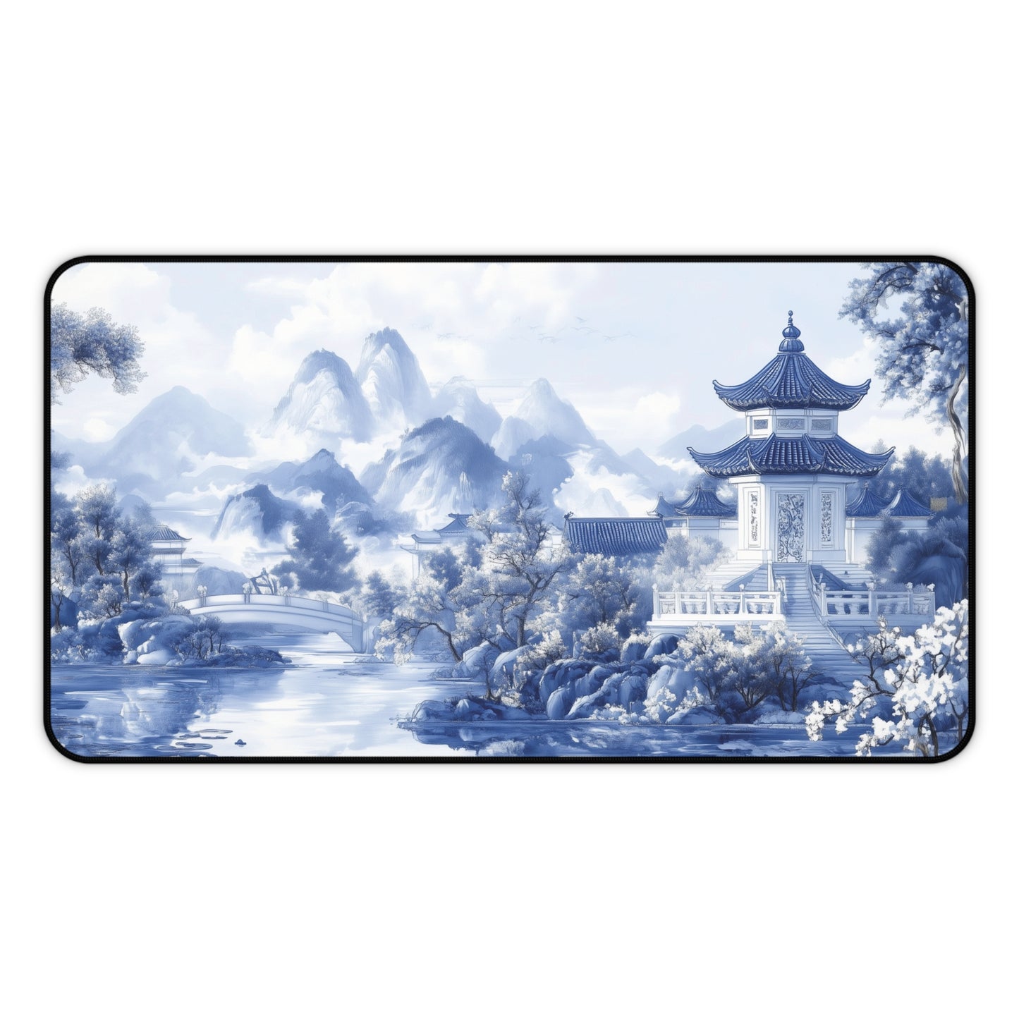 Chinoiserie Style Landscape Desk Pad