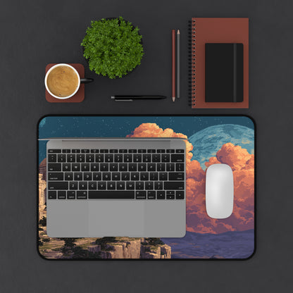 Ancient City Desk Mat Pixel Art Aesthetic