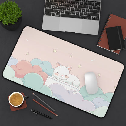 Cute Dreamy Cat Mouse Pad Kawaii Style