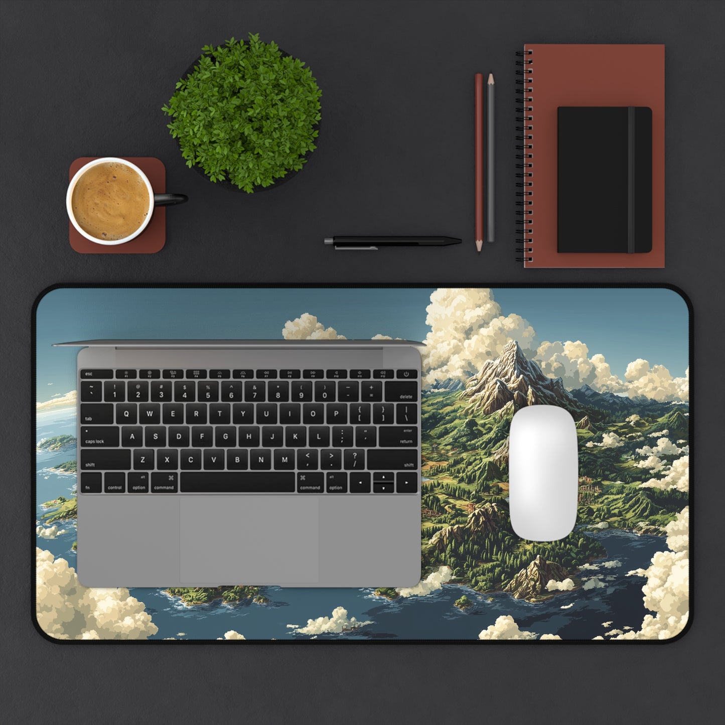 RPG Map Gaming Mouse Pad: Pixel Art Style