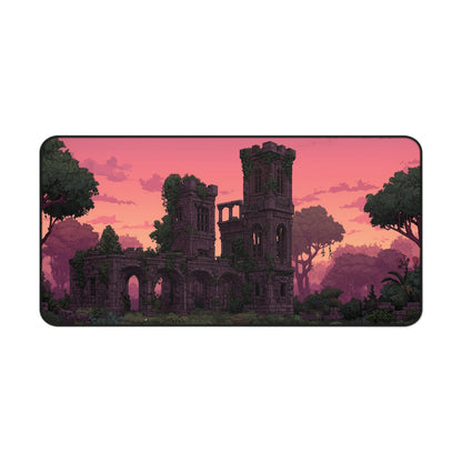 Ancient Castle Keyboard Mat Pixel Art Style