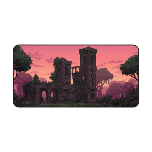 Ancient Castle Keyboard Mat Pixel Art Style