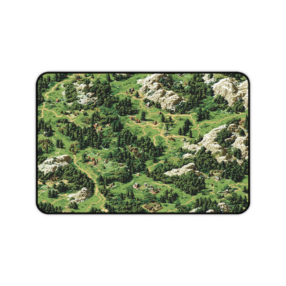Pixel Art Fantasy Map Desk Pad: Retro RPG Keyboard Mat