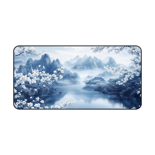 Mountain Landscape Chinoiserie Style Desk Mat