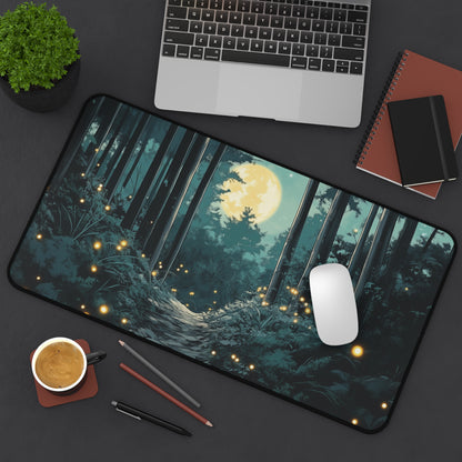 Anime Fantasy Forest Desk Mat, Large Gaming Mouse Pad