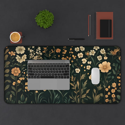 Vintage Cottagecore Floral Desk Mat