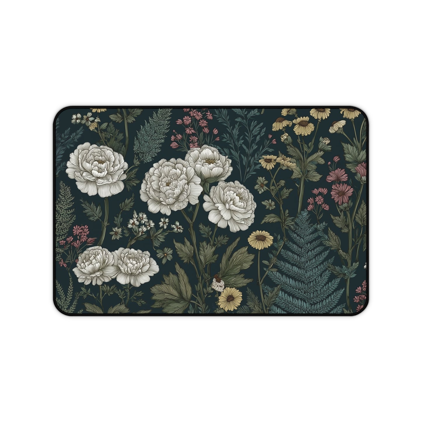 Cottagecore Desk Mat, Floral Mouse Pad XL