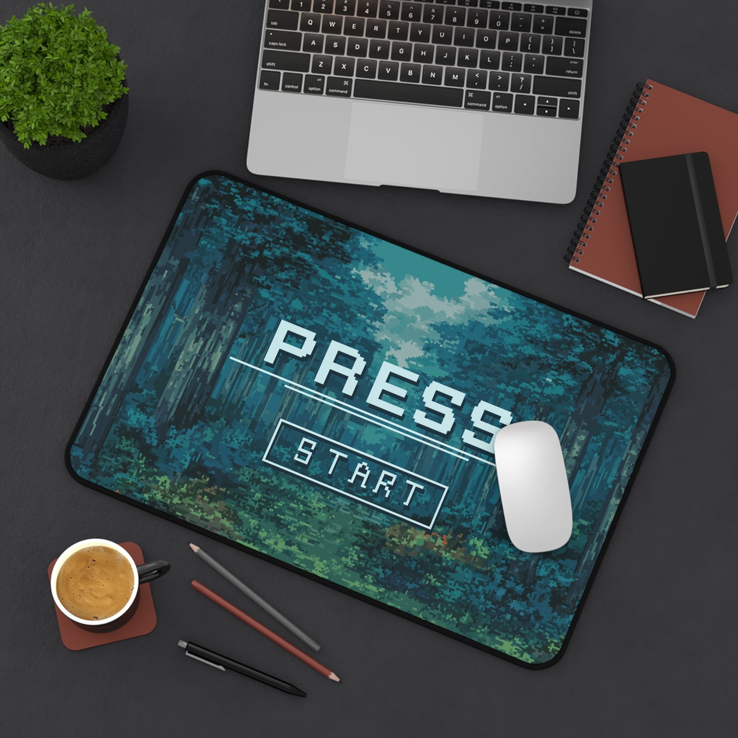 Pixel Art Desk Pad: Retro Aesthetic Gaming Mat