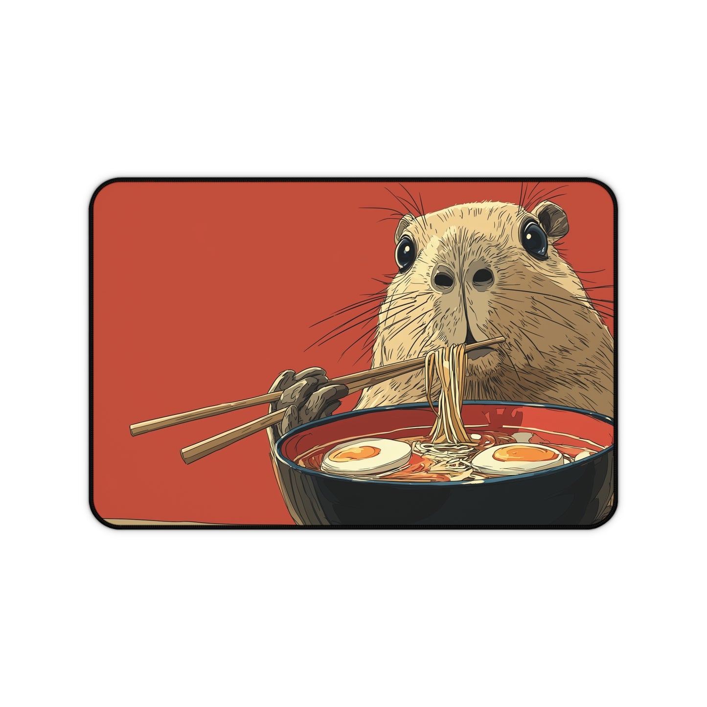 Capybara Mouse Pad XL, Funny Foodies Office Decor