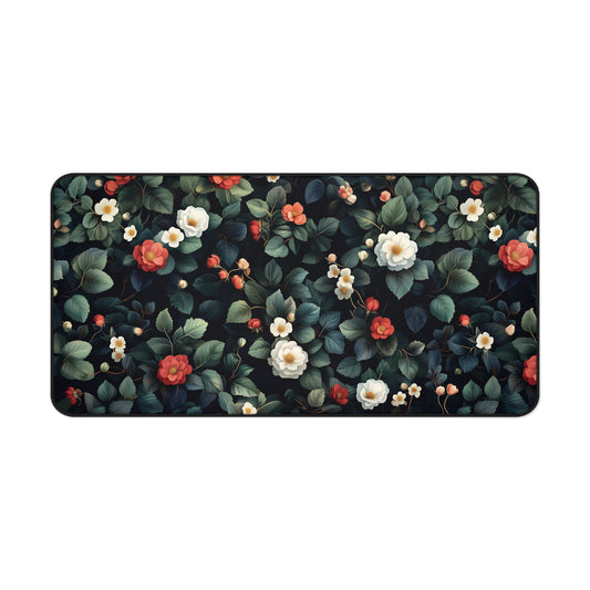 Botanical Desk Mat Floral Mouse Pad for Gaming and Office Decor