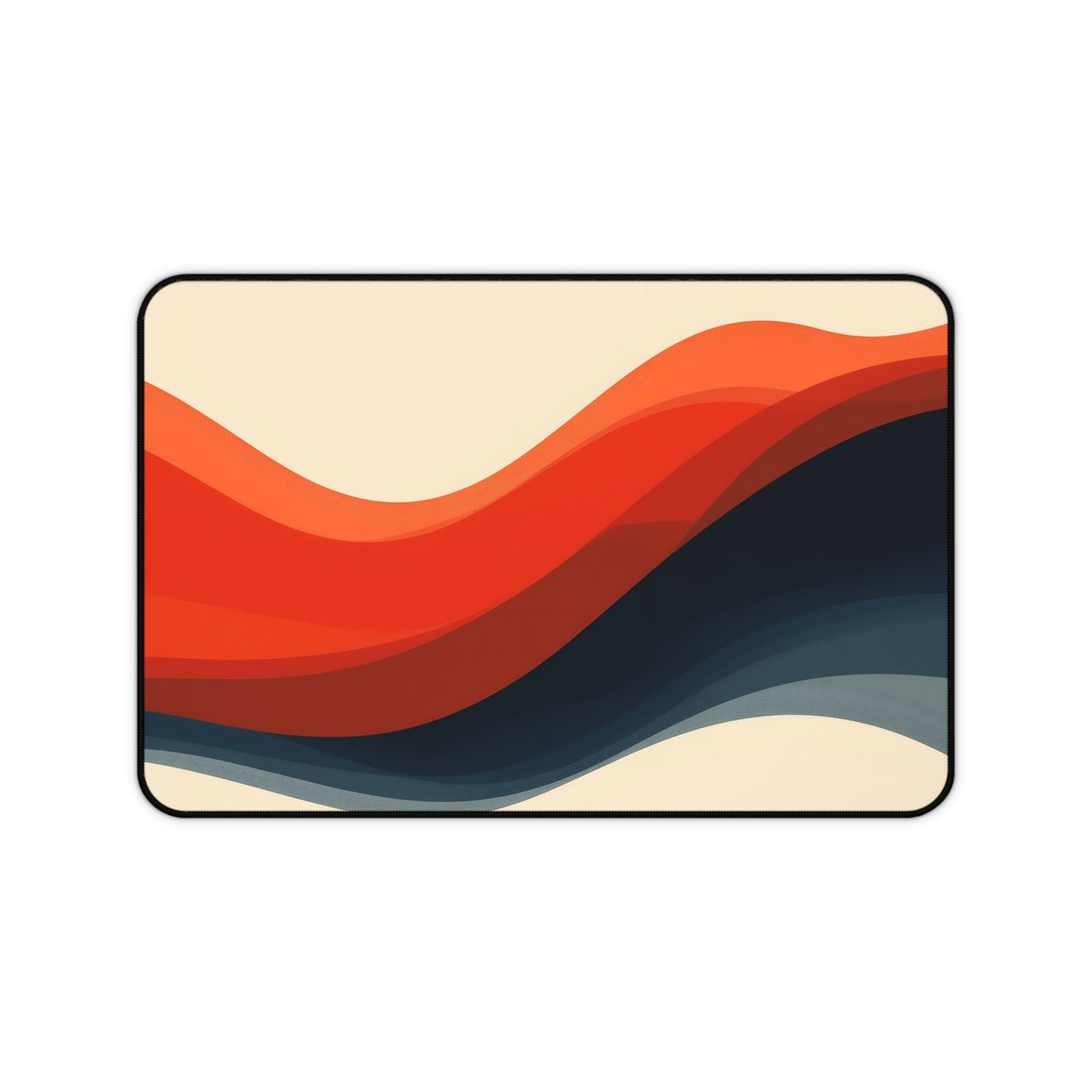 Abstract Sunset Desk Mat — Retro Wave Mousepad