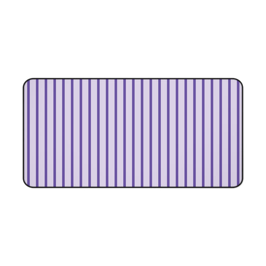 Purple Stripe Desk Mat – Lavender Mouse Pad