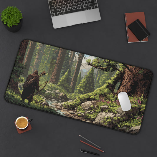 Forest Ranger Desk Pad: Pixel Art Gaming Mats