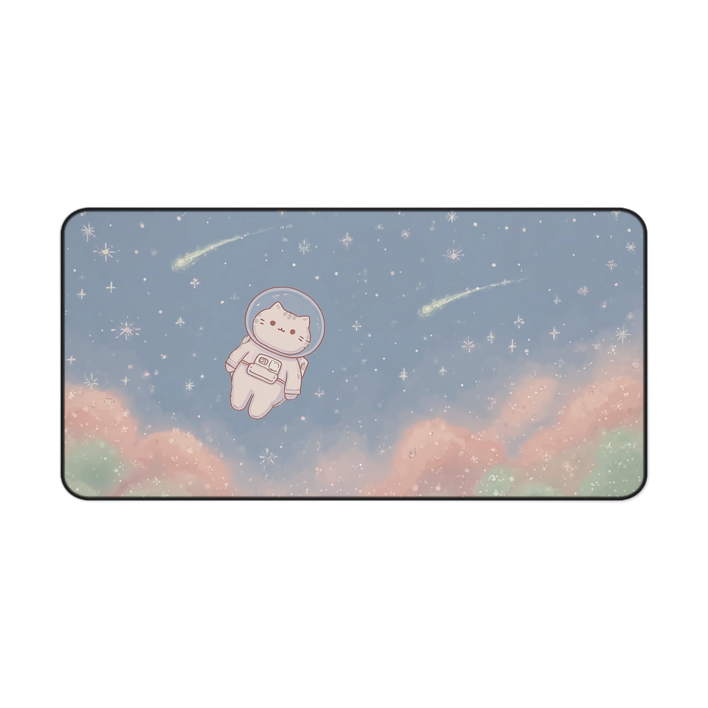 Catstronaut Keyboard Mat: Kawaii Cat Desk Mat