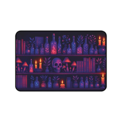 Mystic Apothecary Desk Mat: Potion Shelf Mouse Pad