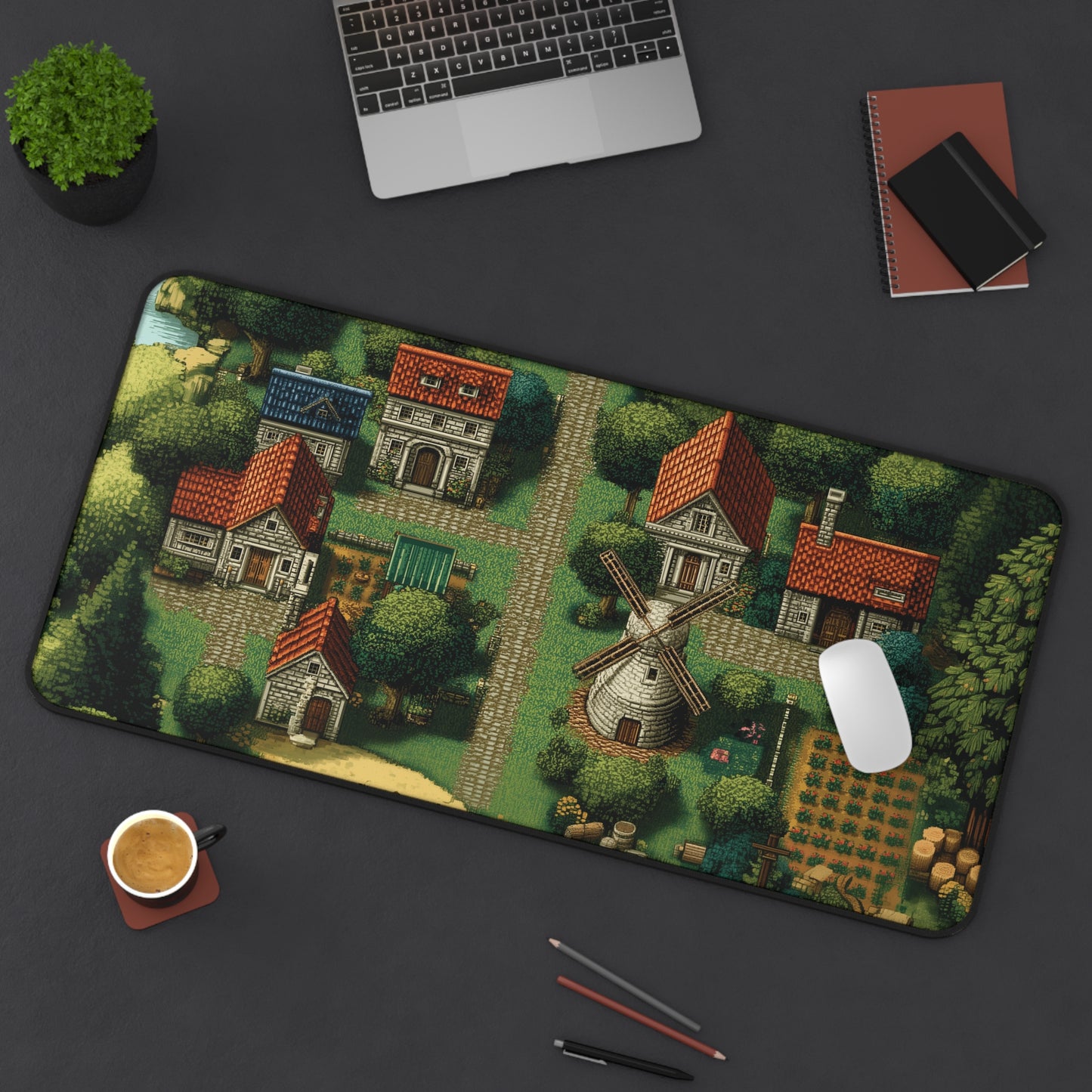 Farm Gaming Mouse Pad Pixel Art Aesthetic