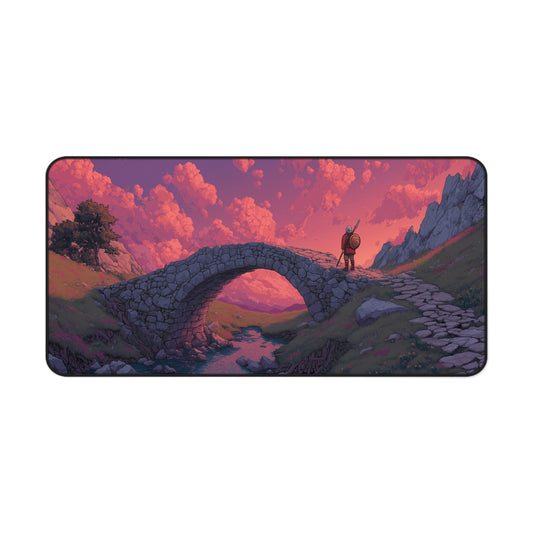 Knight Gaming Desk Pad Pixel Art Aesthetic