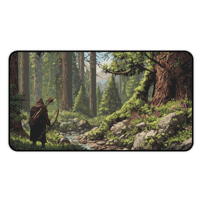 Forest Ranger Desk Pad: Pixel Art Gaming Mats