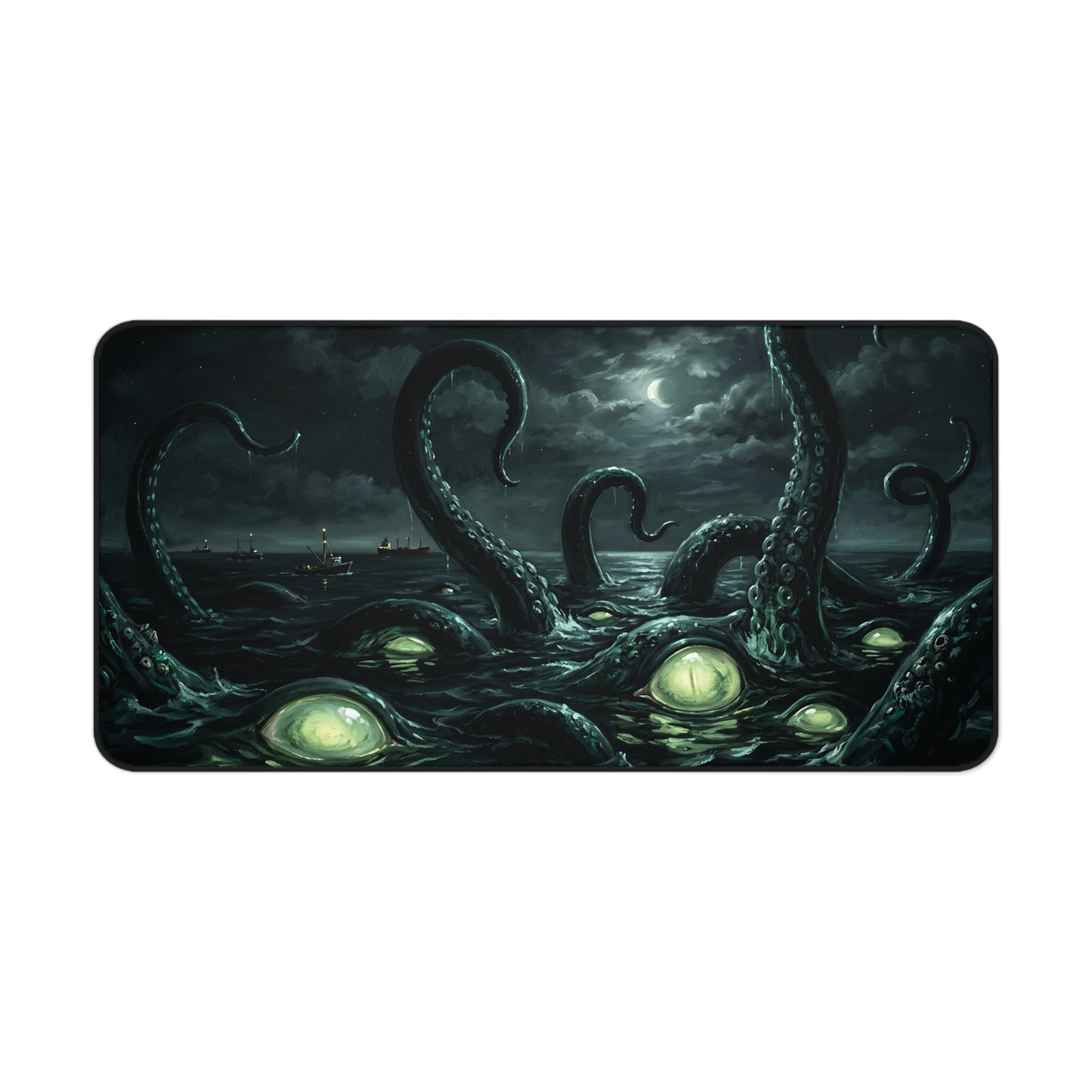 Kraken Desk Mat: Dark Ocean Tentacle Horror Design