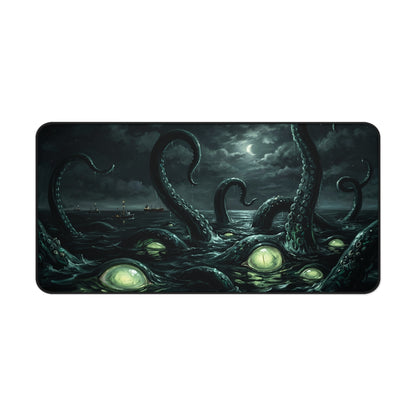 Kraken Desk Mat: Dark Ocean Tentacle Horror Design